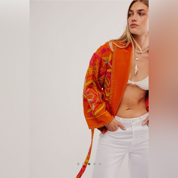 NWT Free People Nori Embroidered Jacket - Picture 4 of 12